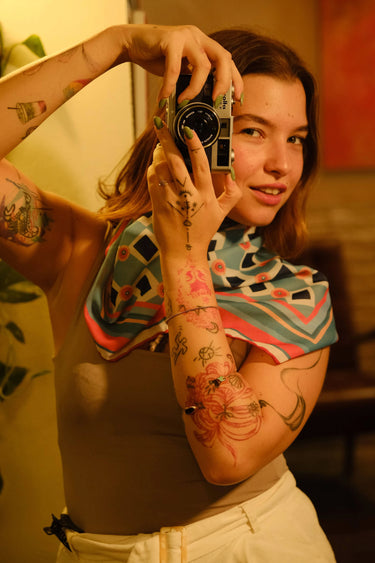 Less Atelier Caro Mint Fular