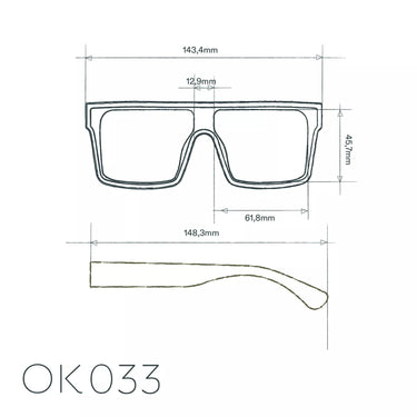Okkia Tokyo Unisex Güneş Gözlüğü
 Klasik Havana