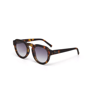 Okkia Zeno Round Unisex Klasik Havana Güneş Gözlüğü Siyah Gradyan