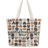 Un Poco Woof Woof Shopping Bag Kanvas Çanta