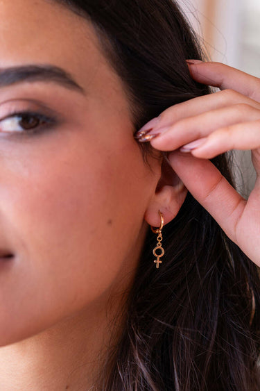 Miklan Mini Croce Gold Küpe