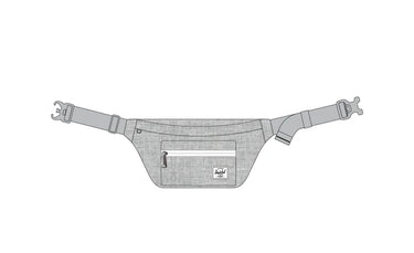 Herschel Pop Quiz Hip Pack Light Grey Crosshatch Bel Çantası