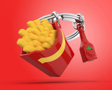 Metalmorphose French Fries ve
 Ketçup Anahtarlık