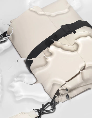 Gaston Luga Spläsh Crossbody Bag - Cloud Cream Çapraz Çanta