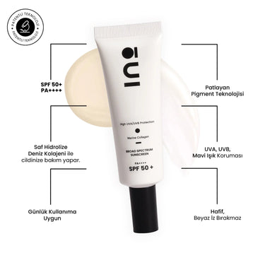Ino Broad Spectrum SPF 50+ Sunscreen - 01 Light Güneş Koruyucu Krem