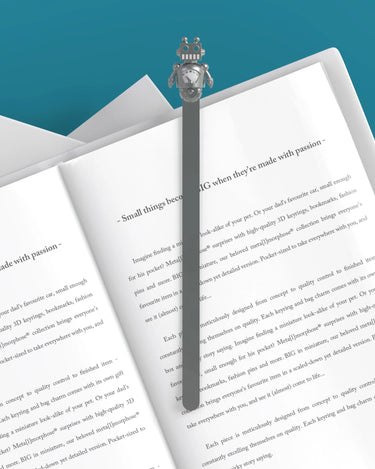 Metalmorphose Robot Kitap Ayracı Gümüş