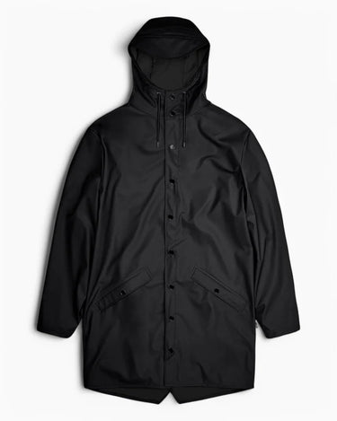 Rains Long Jacket Black Yağmurluk