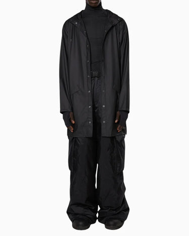 Rains Long Jacket Black Yağmurluk