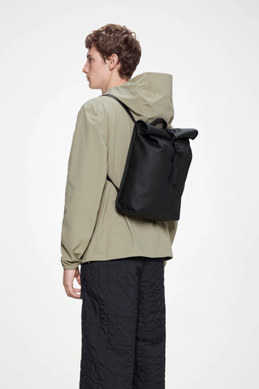 Rains Rolltop Rucksack Mini W3 Black Sırt Çantası