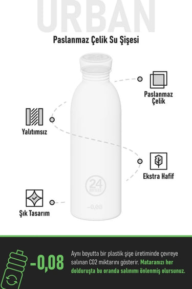 24 Bottles Urban Bottle Atlantic Bay Paslanmaz Çelik Su Şişesi 500 ml